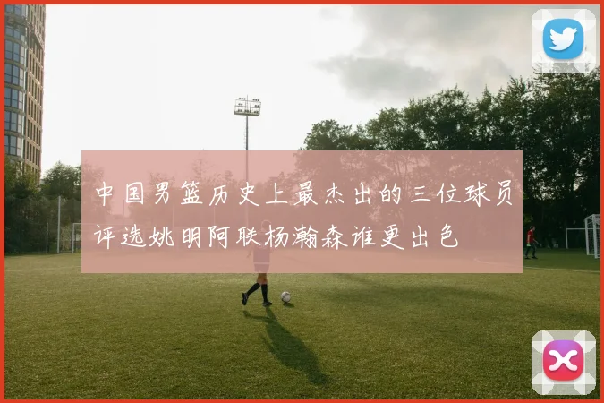 中国男篮历史上最杰出的三位球员评选姚明阿联杨瀚森谁更出色